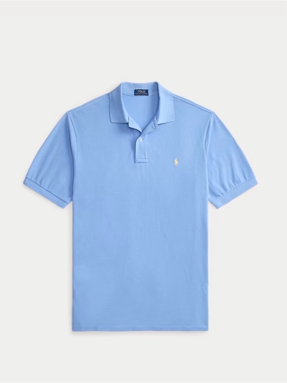 Polo by Ralph Lauren Light Blue Short-Sleeve Polo with Embroidered Pony